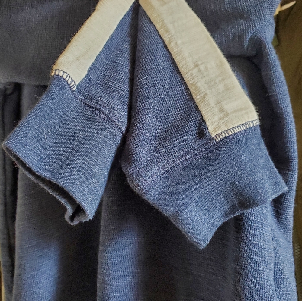 4T Osh Kosh B'Gosh Blue Hoodie with White & Blue Logo Accents On Sleeves - Picture 6 of 7